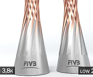 Volleyball World Championship Women Cup Low poly