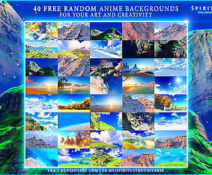 40 FREE RANDOM ANIME BACKGROUNDS - PACK 14