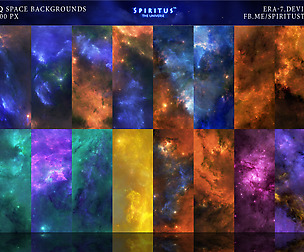 20 SUPER HQ SPACE BACKGROUNDS - PACK 16