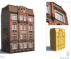 Apartment House #192 Low Poly 3d Model
