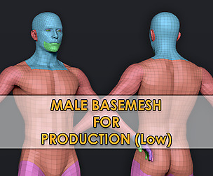 Male Basemesh (low poly) V2