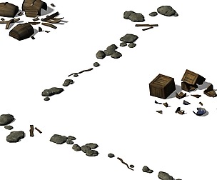 Vampire - Casket wooden box stone fragments
