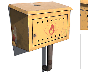 Gas Box PBR 3d Model