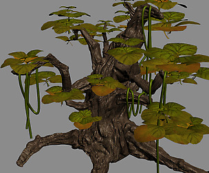 Grass Temple Village - shrubs 02