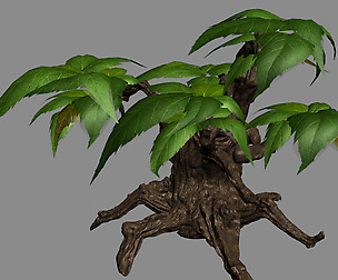 Grass Temple Village - shrub 03