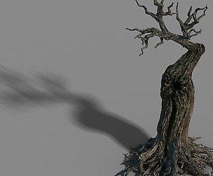 Grass Temple Village - Dry tree 01