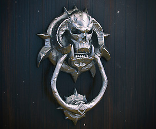 Door Knocker_Evil Skull