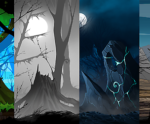 Bundle hand painted backgrounds