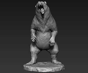Zbrush Bear Print Ready