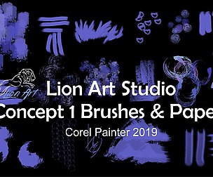 Lion Art Concept 1 Brushes -  Corel Painter 2019