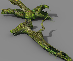 Elven mountains - green algae - dead trees 03
