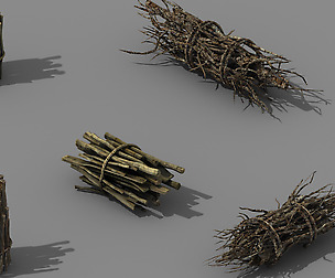 Fairy Mountains - wood - wood fire 01