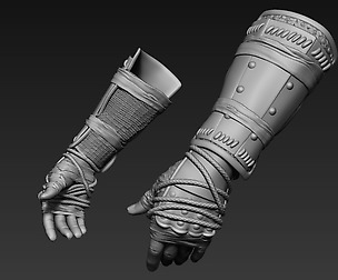 Samurai Hands in Armor