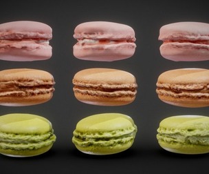 3 Macarons