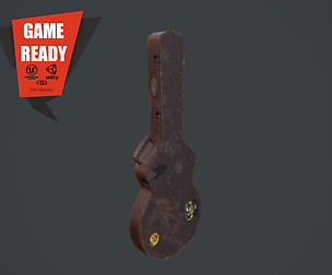 Guitar Case Low Poly