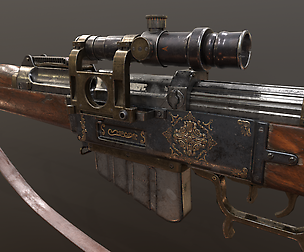 Gewehr Kennzeichen 06 Low-poly 3D model