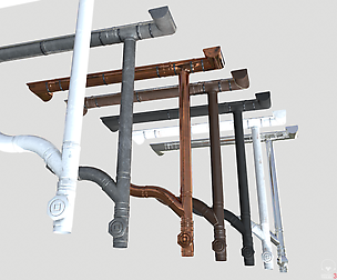 Gutter System Material PACK PBR