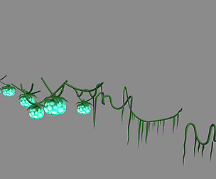 One hundred thousand mountains - glowing fruit 01