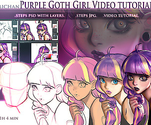 Purple Gothic video tutorial pack