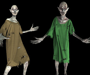 Torn Zombie Costume Marvelous Designer Garment