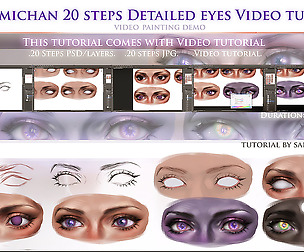 Eye step by step video tutorial pack