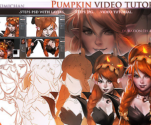 Pumpkin girl video tutorial pack