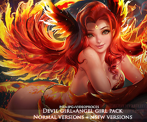 Pheonix Girl NSFW & SFW pack