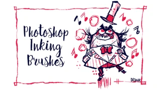 Photoshop Inking Brushes cover