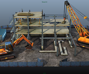 Construction Pack - Crane - Digger and Props