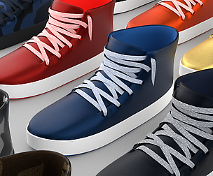 Stylized Shoes Sneakers collection Low-poly