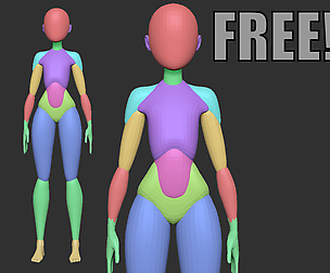 Free Stylized Anime Primitive Anatomy