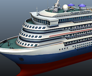Cruise Liner - low poly