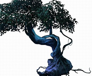 Crystal Swamp - weird tree 01