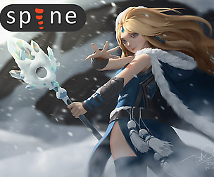 Crystal Maiden: assets SPINE animation