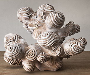 Author sculpture coral