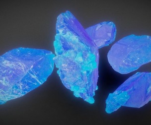 5 Blue Salt Crystals