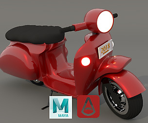 Curso Maya e Arnold: Criando Moto Cartoon.