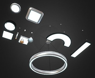 Office Ceiling Lamps Set 2