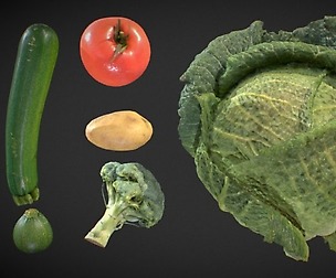 6 Fotorealistic Vegetables