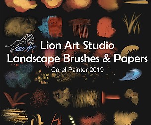 Lion Art Landscape Brushes Corel Painter 2019