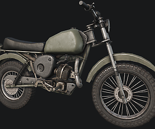 Old Motorcycle PBR