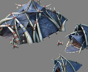 Glacier ancient land - snow tent 01