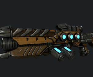 Stylized Handpainted Rifle