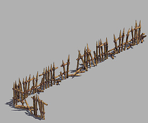 Broken - Wood Fence 01