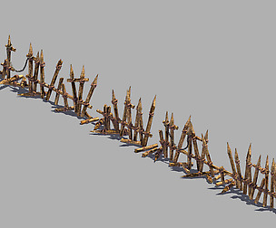 Broken - Wood Fence 02
