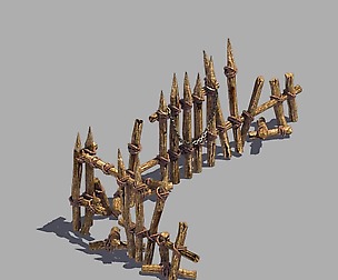 Broken - Wood Fence 03