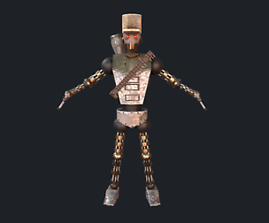 Mexican Steampunk Robot Soldier
