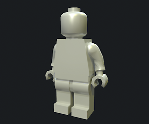 Lego Minifigure Base Mesh