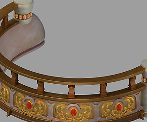 Disney - Stairs - Stone Railing 051