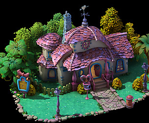 Disney main city - Minnie Cabin 03